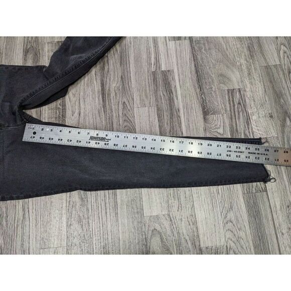 Hudson Los Angeles Womens Size 26 Barbara Super Skinny Grey Black Denim Jeans - Picture 9 of 11